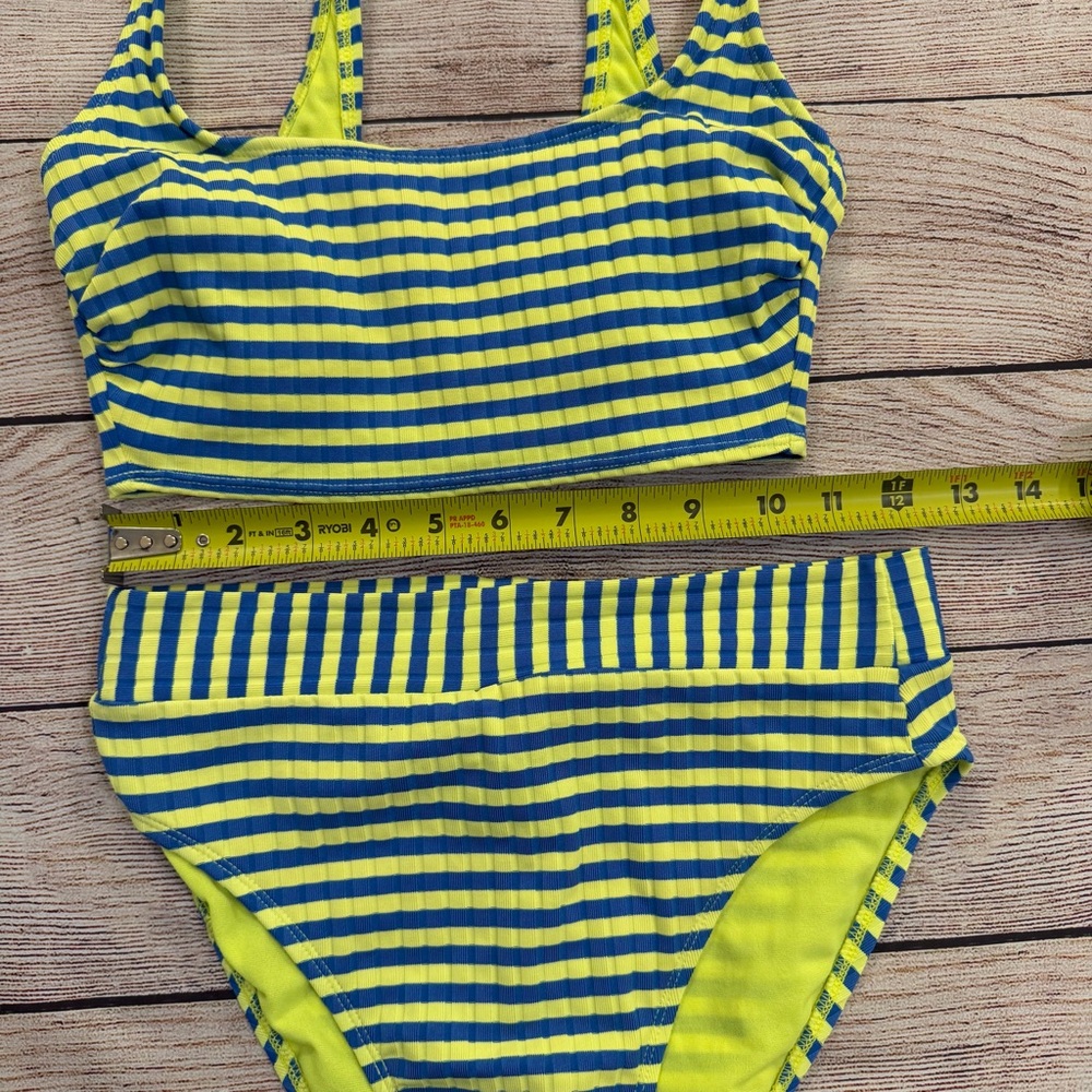 Xhillaration Neon Striped Bikini - Medium - Picture 9 of 9